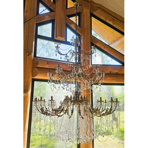 Люстра бронзовая Афина №35 в Самаре Гусь Хрустальный