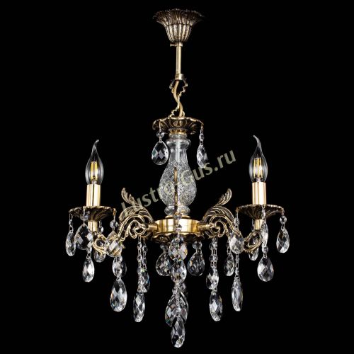 Люстра бронзовая Алфея №3/2 Баден в Самаре Гусь Хрустальный