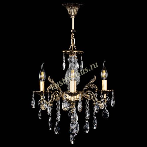 Люстра бронзовая Алфея №3/2 Баден в Самаре Гусь Хрустальный