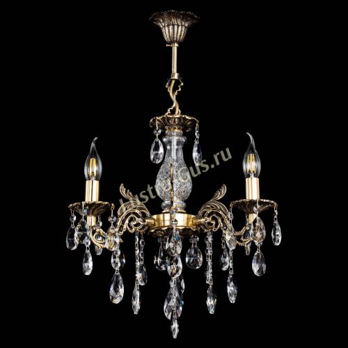 Люстра бронзовая Алфея №3/2 Журавлик в Самаре Гусь Хрустальный