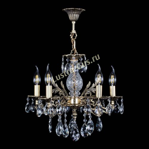 Люстра бронзовая Алфея №5/1 Баден в Самаре Гусь Хрустальный