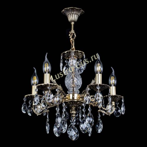 Люстра бронзовая Алфея №5/1 Баден в Самаре Гусь Хрустальный