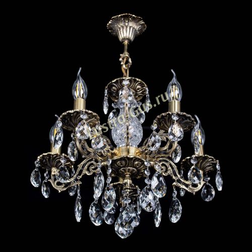 Люстра бронзовая Алфея №5/1 Баден в Самаре Гусь Хрустальный