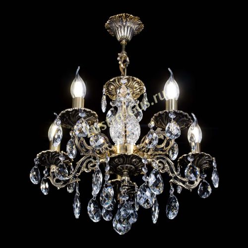 Люстра бронзовая Алфея №5/1 Баден в Самаре Гусь Хрустальный
