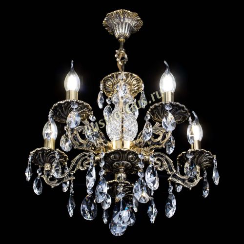 Люстра бронзовая Алфея №5/1 Лучик в Самаре Гусь Хрустальный