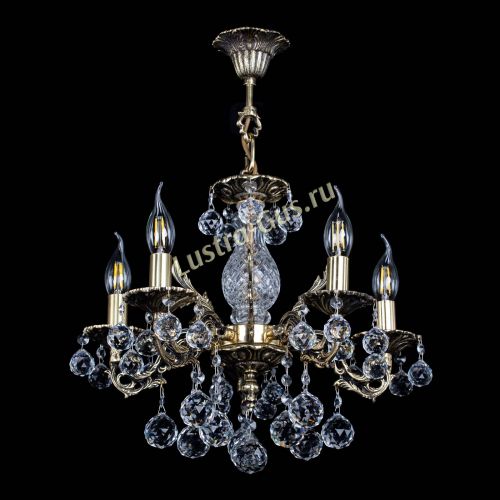 Люстра бронзовая Алфея №5/1 Шар в Самаре Гусь Хрустальный