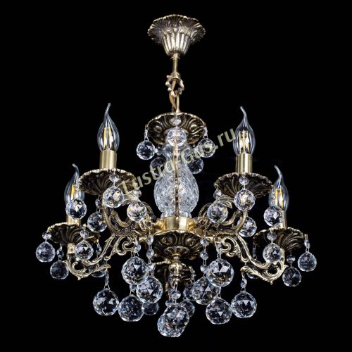 Люстра бронзовая Алфея №5/1 Шар в Самаре Гусь Хрустальный