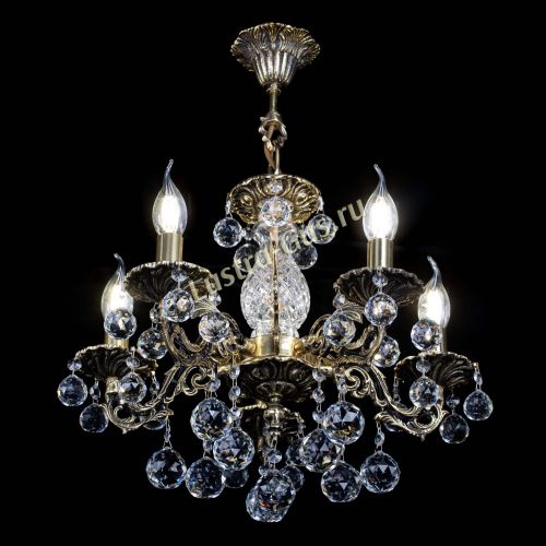 Люстра бронзовая Алфея №5/1 Шар в Самаре Гусь Хрустальный