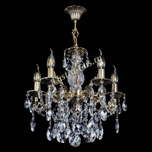 Люстра бронзовая Алфея №5/3 Баден в Самаре Гусь Хрустальный