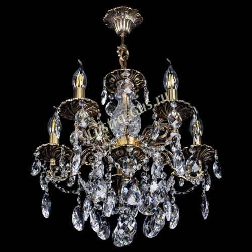 Люстра бронзовая Алфея №5/3 Баден в Самаре Гусь Хрустальный