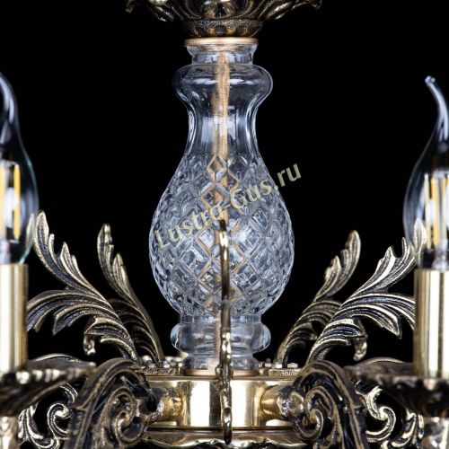 Люстра бронзовая Алфея №5/3 Баден в Самаре Гусь Хрустальный