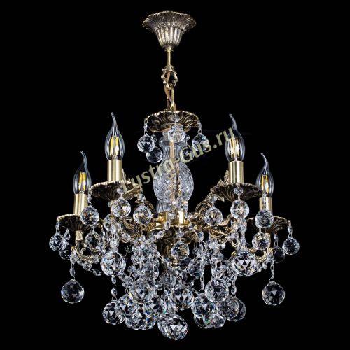 Люстра бронзовая Алфея №5/3 Шар в Самаре Гусь Хрустальный