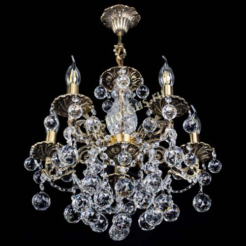 Люстра бронзовая Алфея №5/3 Шар в Самаре Гусь Хрустальный