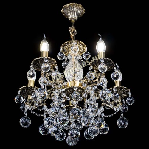 Люстра бронзовая Алфея №5/3 Шар в Самаре Гусь Хрустальный