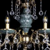 Люстра бронзовая Алфея №5 "Малахит" шар в Самаре