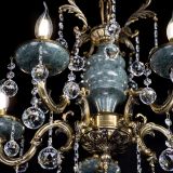 Люстра бронзовая Алфея №5 "Малахит" шар в Самаре