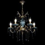 Люстра бронзовая Алфея №5 "Малахит" шар черная в Самаре