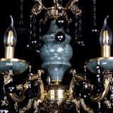 Люстра бронзовая Алфея №5 "Малахит" шар черная в Самаре