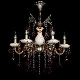 Люстра бронзовая Алфея №6 с камнем шар чайная в Самаре