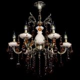Люстра бронзовая Алфея №6 с камнем шар чайная в Самаре