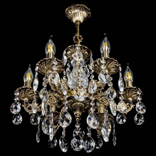 Люстра бронзовая Алфея №6/1 Баден в Самаре Гусь Хрустальный