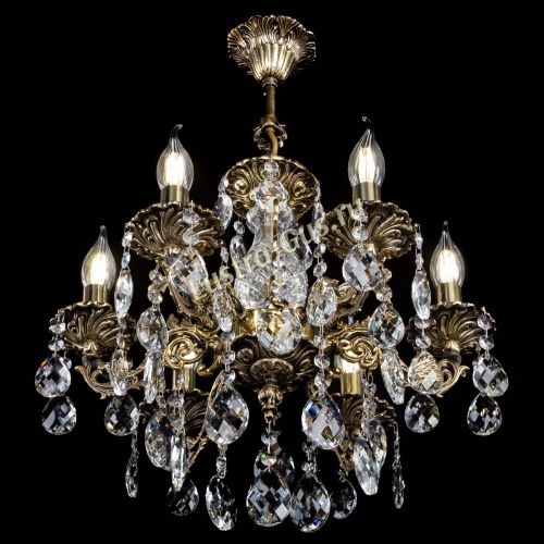 Люстра бронзовая Алфея №6/1 Баден в Самаре Гусь Хрустальный