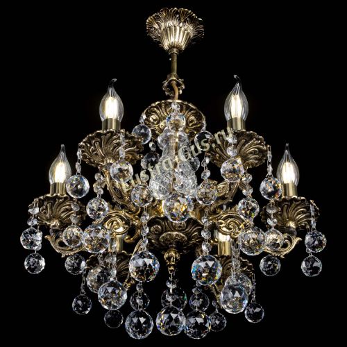 Люстра бронзовая Алфея №6/1 Шар в Самаре Гусь Хрустальный