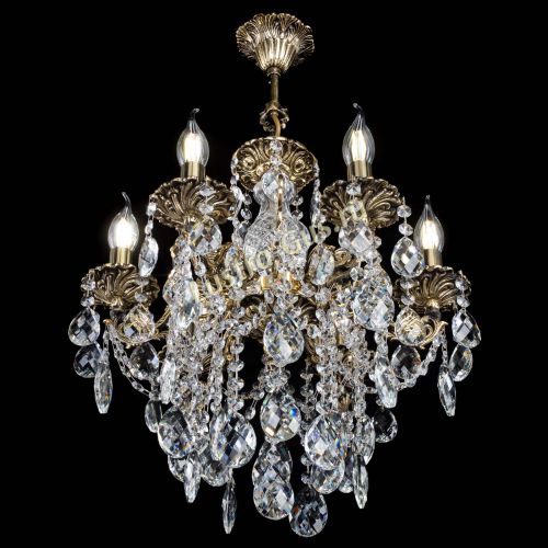 Люстра бронзовая Алфея №6/3 Баден в Самаре Гусь Хрустальный