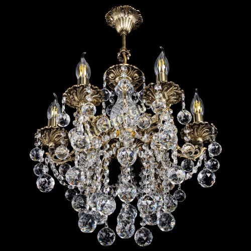 Люстра бронзовая Алфея №6/3 Шар в Самаре Гусь Хрустальный