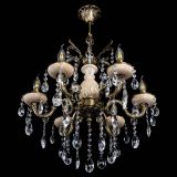 Люстра бронзовая Алфея №6 с камнем шар в Самаре