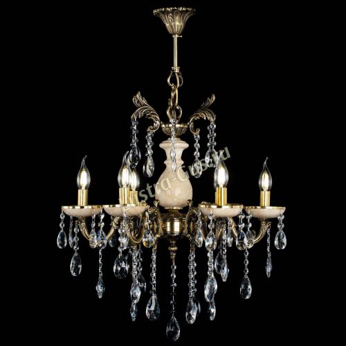 Люстра Алфея №6 с камнем журавлик в Самаре Гусь Хрустальный