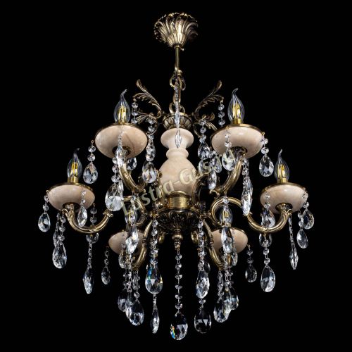 Люстра Алфея №6 с камнем журавлик в Самаре Гусь Хрустальный