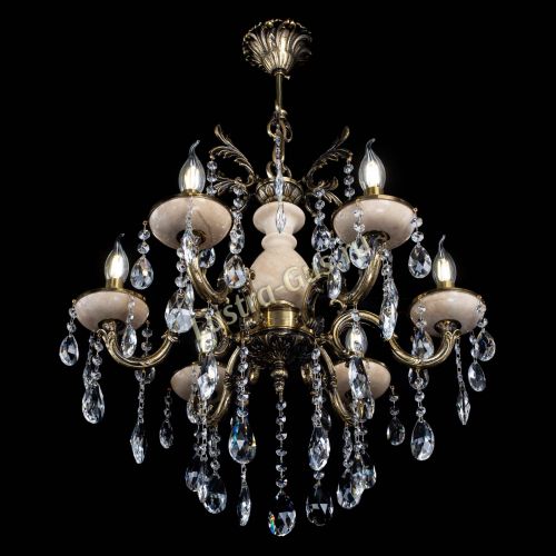 Люстра Алфея №6 с камнем журавлик в Самаре Гусь Хрустальный