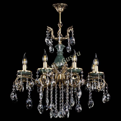 Люстра бронзовая Алфея Малахит №8 баден в Самаре Гусь Хрустальный