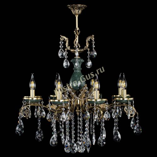 Люстра бронзовая Алфея Малахит №8 звездочка в Самаре Гусь Хрустальный