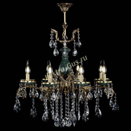 Люстра бронзовая Алфея Малахит №8 звездочка в Самаре Гусь Хрустальный