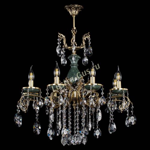 Люстра бронзовая Алфея Малахит №8 звездочка в Самаре Гусь Хрустальный