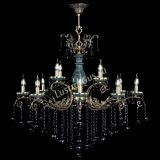 Люстра бронзовая Алфея Малахит №12 шар черная в Самаре