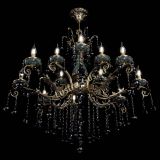 Люстра бронзовая Алфея Малахит №12 шар черная в Самаре