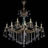 Люстра бронзовая Алфея Малахит №12 шар в Самаре