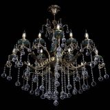 Люстра бронзовая Алфея Малахит №12 шар в Самаре