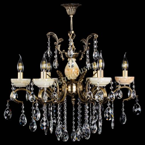 Люстра бронзовая Алфея Оникс №6/2 баден в Самаре Гусь Хрустальный