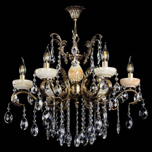 Люстра бронзовая Алфея Оникс №6/2 баден в Самаре Гусь Хрустальный