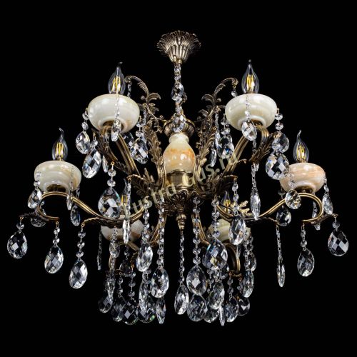 Люстра бронзовая Алфея Оникс №6/2 баден в Самаре Гусь Хрустальный