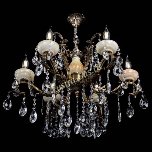 Люстра бронзовая Алфея Оникс №6/2 баден в Самаре Гусь Хрустальный