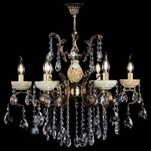 Люстра бронзовая Алфея Оникс №6/2 звездочка в Самаре Гусь Хрустальный