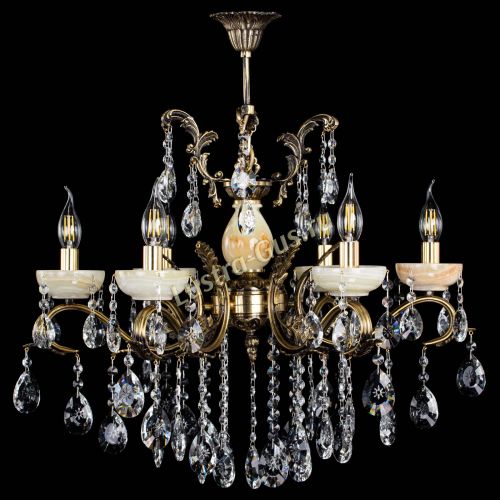 Люстра бронзовая Алфея Оникс №6/2 звездочка в Самаре Гусь Хрустальный