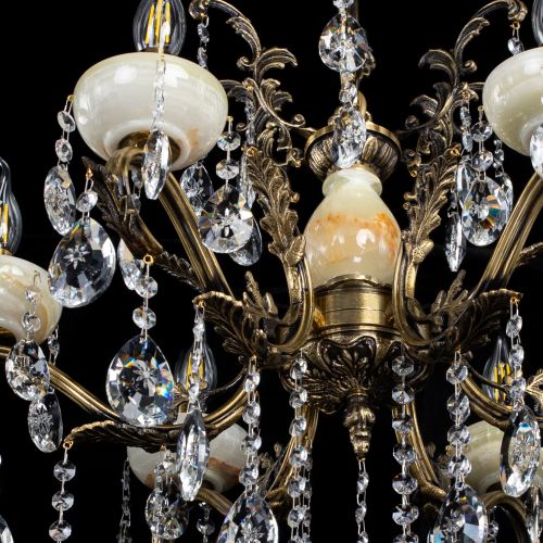 Люстра бронзовая Алфея Оникс №6/2 звездочка в Самаре Гусь Хрустальный