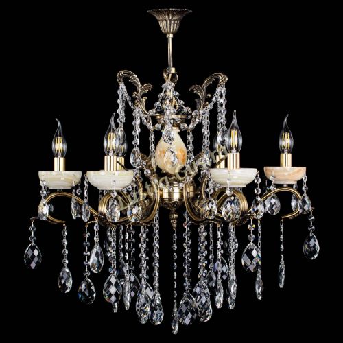 Люстра бронзовая Алфея Оникс №6 баден в Самаре Гусь Хрустальный