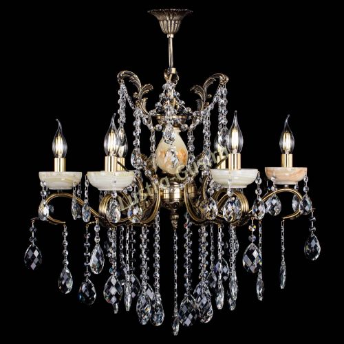 Люстра бронзовая Алфея Оникс №6 баден в Самаре Гусь Хрустальный